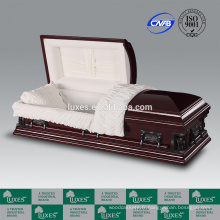 Cercueil fabricants LUXES cerise placage MDF cercueil U.S. Style Pieta